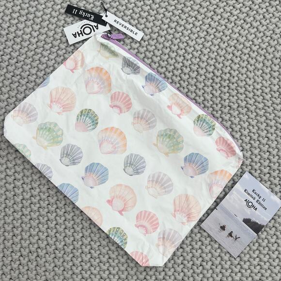 Aloha Collection• LUCKY 11 SPECIAL EDITION  OCEAN PAPER SHELLS Max Pouch - Picture 1 of 10